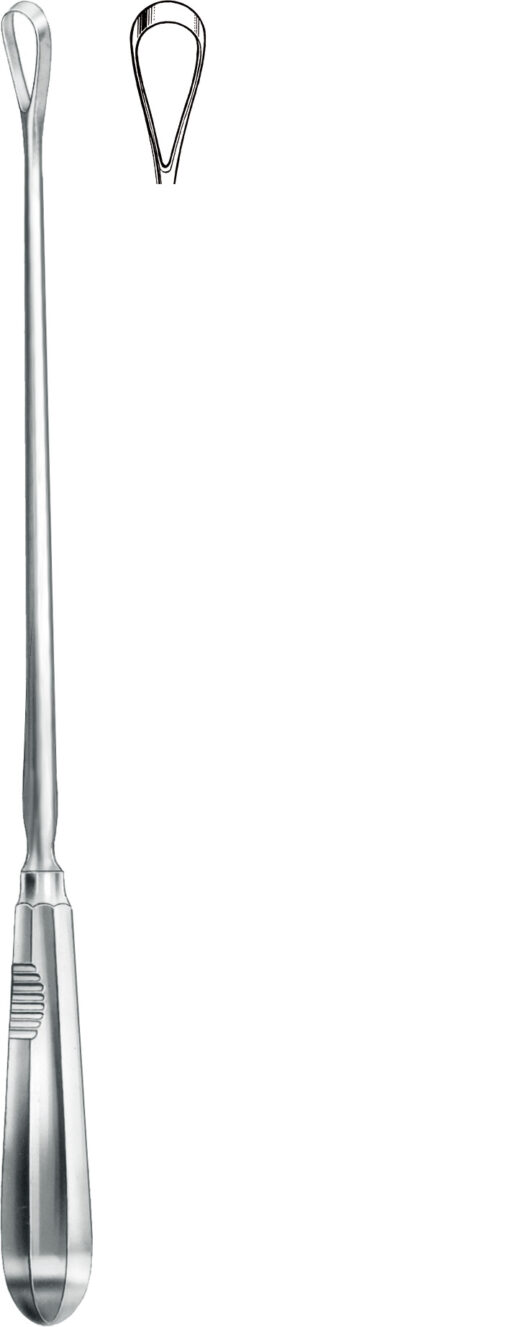 Uteruskürette RECAMIER scharf/fest