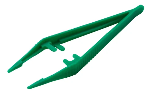 Anatomische Pinzette 12,5cm grün, zum Einmalgebrauch
