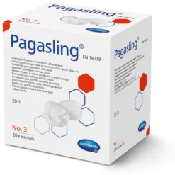 Pagasling®, Schlinggazetupfer aus Verbandmull. Saugstark – fest verschlungen. Zur Blutstillung, Wundreinigung und großflächigen Hautdesinfektion. steril