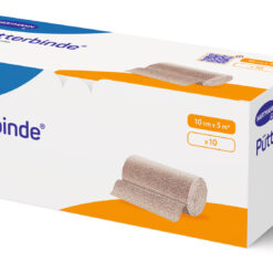 Pütterbinde, die besonders kräftige Kurzzugbinde für die gegenläufige Verbandtechnik.