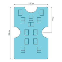 Patientendecke BARRIER EasyWarm aktive 152 x 92 cm