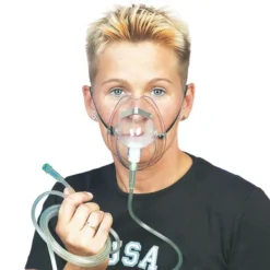 Sauerstoffmaske für Erwachsene, mit Schlauch