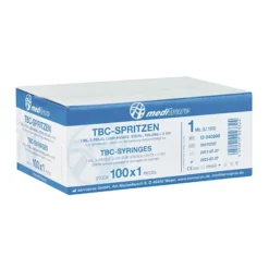 Spritzen Tuberkulin 1ml U100 ohne Kanüle