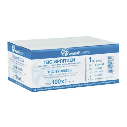 Spritzen Tuberkulin 1ml U100 ohne Kanüle