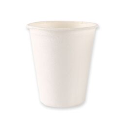 Trinkbecher aus Pappe 200ml weiß glatt