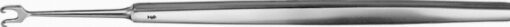 ROLLET Wundhaken, 130 mm (5 1/8"), 2 Zinken, spitz, Tiefe: 2,20 mm, Breite: 4,50 mm