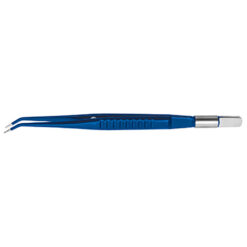 Erbe Bipolare Pinzette Classic, abgewinkelt, Spitze 1 mm, stumpf, Länge 165 mm