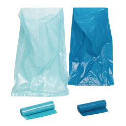 Abfallsäcke 120 Liter blau, aus Recycling-LDPE, 40 µm, 70 x 110 cm