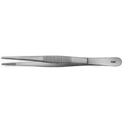 Anatomische Pinzette, gerade, 130 mm (5 1/8"), mittel, gerieft