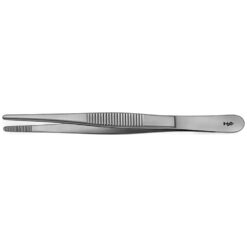 Anatomische Pinzette, gerade, standard, gerieft, 145 mm