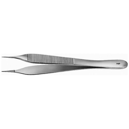 ADSON (MICRO) Anatomische Pinzette, gerade, 120 mm (4 3/4"), feingliedrig, gerieft, Fadenplatte