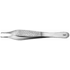ADSON Chirurgische Pinzette, gerade, 120 mm (4 3/4"), feingliedrig, 1 x 2 Zähne, Fadenplatte
