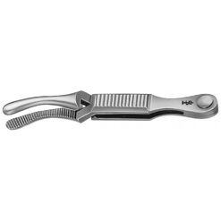 DIEFFENBACH Bulldogklemme, gebogen, 50 mm (2"), Maullänge: 16 mm