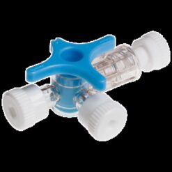 Dreiwegehahn Connecta Plus blau