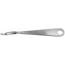 Knochenhebel, gebogen, 220 mm (8 3/4"), Breite: 9 mm