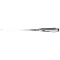 RECAMIER Uteruskürette, 300 mm (11 3/4"), fest, spitz, Fig. 00, Breite: 4,500 mm