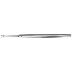ROLLET Wundhaken, 130 mm (5 1/8"), 2 Zinken, spitz, Tiefe: 2,20 mm, Breite: 4,50 mm