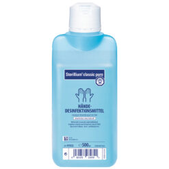 Sterillium classic pure, die farbstoff- und parfümfreie Variante von Sterillium