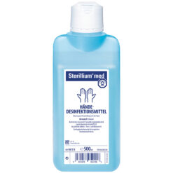 Sterillium med, Ethanolisches Präparat ohne Farb- und Parfümstoffe mit bewährtem Sterillium® Hautpflegekomplex.