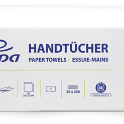 Handtücher Fripa grün, 1-lagig, C-Falz