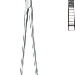 Präparierklemme nach Overholt, Fig. 4, 22,0 cm