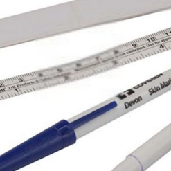 Hautmarker normale Spitze mit flexiblem Lineal und Etiketten