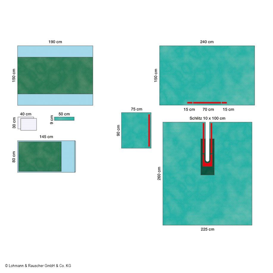 Raucodrape PRO Universal-Schlitztuch-Set I