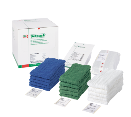 Setpack Toptex lite Bauchtücher RK 40 x 40 cm, 6-fach, weiß, steril