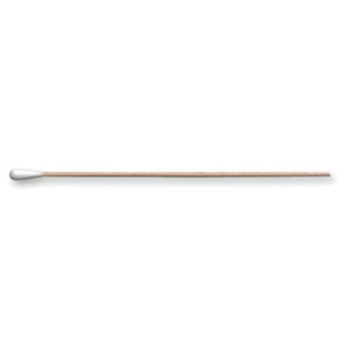 Watteträger Holz 150 x 2,2 mm steril kleiner Kopf