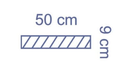 OP-Klebestreifen 50 x 9 cm blau selbstklebend