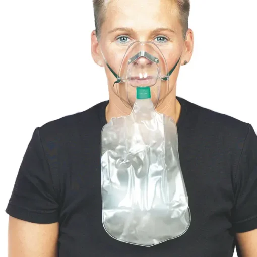 Beatmungsmaske für Mund und Nase mit Rückatembeutel
