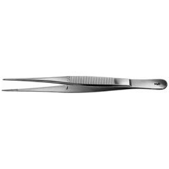 SEMKEN Anatomische Pinzette, gerade, fein, gerieft, 125 mm, Maulbreite: 1 mm
