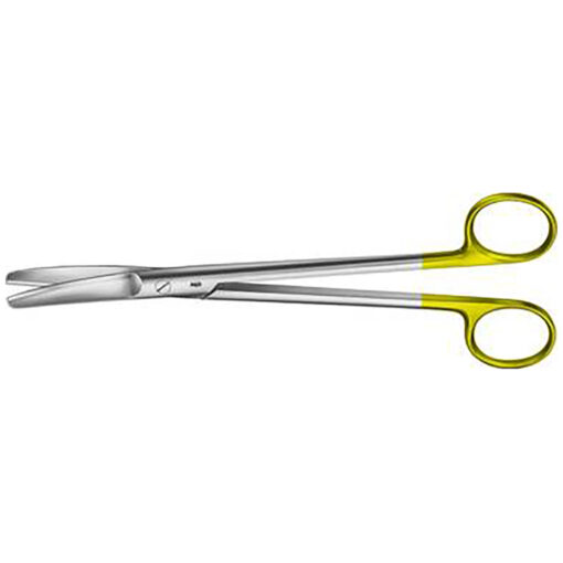 SIMS Präparierschere (Uterusschere), gebogen, DUROTIP Hartmetall, kräftiges Modell, stumpf/stumpf, 200 mm