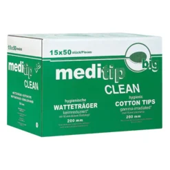 Meditip Clean Watteträger big, Länge 20 cm, Wattekopf Ø 10 mm