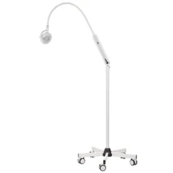 Untersuchungsleuchte Servocomfort LED 5-Fuß-Fahrstativ, Leuchtstärke 44.000 Lux bei 50 cm Abstand bzw. 16.000 Lux bei einem Abstand von 100 cm.