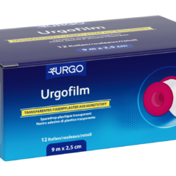 Urgofilm,  transparente Folie ist ein transparentes Fixierpflaster aus Kunststoff.