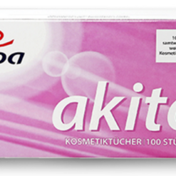 Kosmetiktücher akito 2-lagig 21 x 20 cm weiß