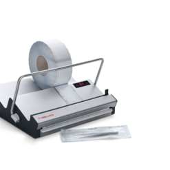 Liegenpapierrrollenhalter Edelstahl, Halterung für Ärzterollen für 39 bis 60 cm Rollenbreite