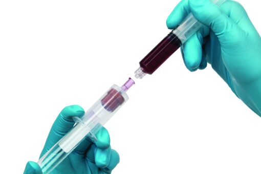 Vacutainer Bluttransfergerät, 198 weibl. Luer, transparent weiß