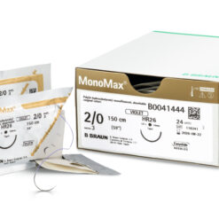 Monomax, Ultralangfristig reißfestes, resorbierbares, elastisches, monofiles Nahtmaterial aus Poly-4-Hydroxybutyrat