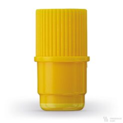 In Stopfen mit Zuspritzmöglichkeit gelb