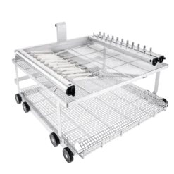 Miele A 204 Wagen zur optimalen Aufnahme von Micro-Instrumentarium.