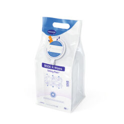 BODE X-Wipes Safety Pack, Einweg-Vliestuchspendersystem, das sogar in Risikobereichen eine hohe Compliance bietet, komfortabel und einfach zu nutzen.