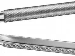 Mikroschere, gebogen, spitz/spitz, 145 mm, Rundgriff